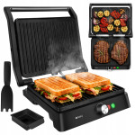 2v1 2000W kontaktni žar in toaster opekač kruha črn