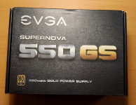 Napajalnik EVGA SuperNOVA 550 GS, 80+ GOLD 550W, modularen, ECO Mode