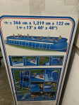 Bazen 12 x 3,6 x 1,22m