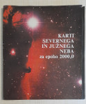 Karti severnega in južnega neba za epoho 2000