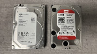 NAS disk 2x4TB (WD Red + Seagate)