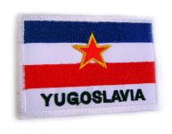 JUGOSLAVIJA -Našitek SFRJ Zastava -Z NAPISOM PREKRASNA VERZIJA !!! ...