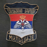 Našitek milice policije srbske krajine 1992