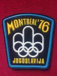 vintage našitek Jugoslavija, Olimpijske igre Montreal 1976