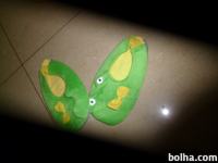 Dekliški copati-zeleni, motiv ŽABA, VEL 29-30