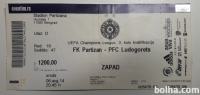 Nogometna vstopnica FK Partizan : PFC Ludogorets 6.8.2014