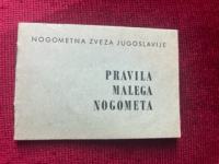 vintage brošura, Pravila malega nogometa, Nogometna zveza Jugoslavije