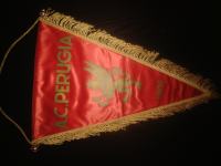 vintage kapetanska zastavica nogometni klub Perugia, Italija
