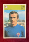 Vintage kartica Brane Oblak, NK Olimpija, NK Hajduk, Jugoslavija