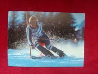 vintage razglednica Bojan Križaj, Marker, alpsko smučanje