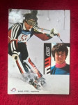 vintage razglednica Boris Strel, Elan, Yu ski pool