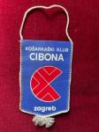 vintage zastavica kk Cibona Zagreb, Jugoslavija