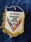 vintage zastavica mednarodni mladinski nogometni festival Perre Poesi