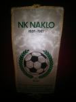 Vintage zastavica nogometni klub Naklo, 50 let, 1987, Jugoslavija