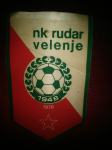 vintage zastavica nogometni klub Rudar Velenje, Jugoslavija