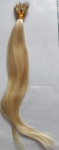 naravni lastni podaljški blond 16" nano rinki 100 % Remy lasje