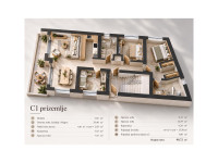 MEDULIN - NOVOGRADNJA, 2S+DB, ZASEBNI VRT 138,79 m², 2 PARKIRIŠČI