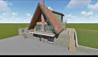 Ravna Gora, Stari Laz - gradbeno zemljišče 1071 m2 z gradbenim dovolje