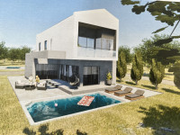 Žminj: Gradbeno zemljišče z gradbenim dovoljenjem in projektom, 660 m²