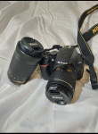 Nikon D3500 in 2 objektiva + torba