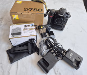 Nikon body D750 Full-Frame DSLR – odlično ohranjen z nekaj dodatki
