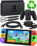 Obnovljen Nintendo Switch z Joy-Coni naključne barve + 2 leti garancij