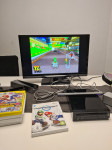 Nintendo Wii + 5 iger,+jojstik,senzor,kabli,nunchuk