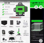 Nivelirni laser zeleni 16 linijski