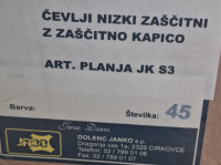 MOŠKI ČEVLJI Z ZAŠČITNO KAPICO 45