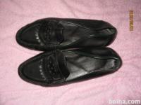 Moški črni čevlji - mokasinarji, številka 45