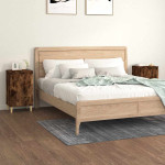 vidaXL Nočna omarica 2 kosa dimljeni hrast 40x35x70 cm inženirski les