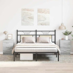 vidaXL Nočna omarica 2 kosa siva sonoma 38x35x56 cm konstruiran les