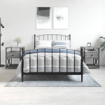 vidaXL Nočna omarica 2 kosa siva sonoma 40x42x55 cm inženirski les