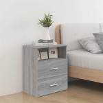 vidaXL Nočna omarica 2 kosa siva sonoma 50x32x60 cm