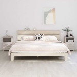 vidaXL Nočna omarica HAMAR 2 kosa bela 40x35x62 cm trden les