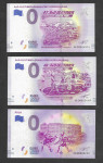 0 euro bankovci UNC , več različnih