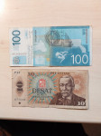 Češke krone in srbski dinar, bankovca iz obtoka