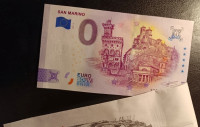 San Marino 0 EUR bankovec