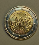 2 evro Litva 2023 UNC