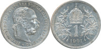 Austrija 1 Corona 1901 Franz Joseph I UNC
