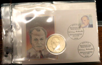 Spominski kovanec Willy Brandt 1 dollar