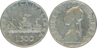 Srebrnik Italija 500 Lire 1959