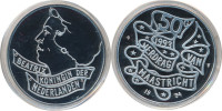 Srebrnik Nizozemska 50 Gulden 1994 Verdrag van Maastricht PROOF