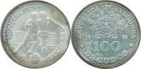 Srebrnik Portugaskal 1986 100 Escudos BU