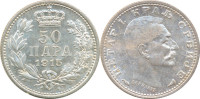 Srebrnik Srbija 50 Para 1915 BU