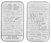 UK James Bond  srebrna ploščica