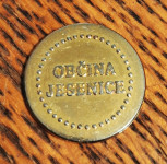 Žeton Občina Jesenice - zlat