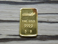 Zlata ploščica 5 gramov 999,9