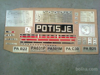 Napisne tablice Potisje , stružnica