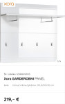 Garderobni panel za predsobo